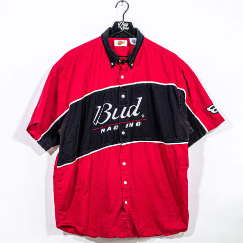 Dale Earnhardt Jr Bud Racing Mechanic Shirt Winners Circle