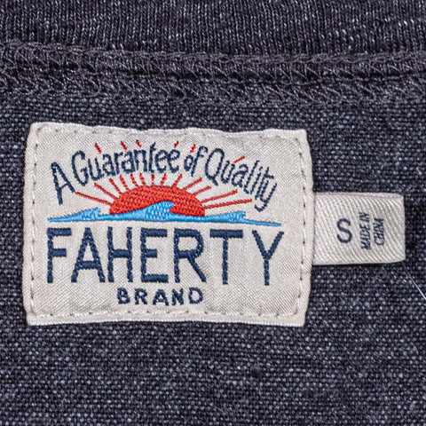Faherty Henley Heather Gray T-Shirt