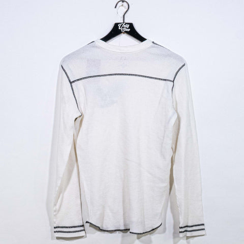 Armani Exchange AX Eagle Waffle Thermal Long Sleeve Shirt