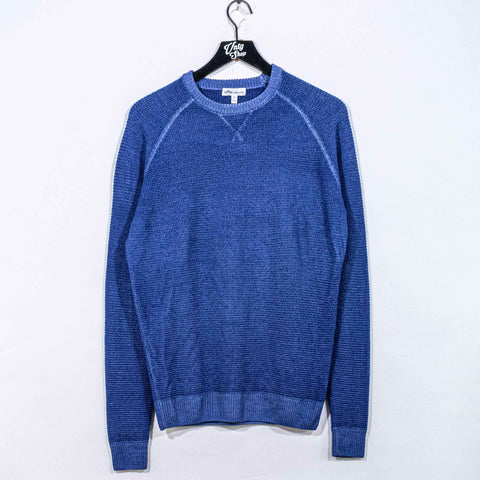 Peter Millar Crown Merino Wool Garment Dyed Waffle Raglan Crew Sweater