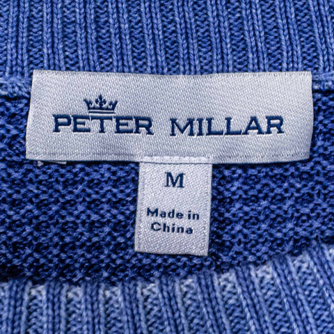 Peter Millar Crown Merino Wool Garment Dyed Waffle Raglan Crew Sweater