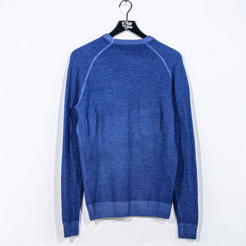 Peter Millar Crown Merino Wool Garment Dyed Waffle Raglan Crew Sweater
