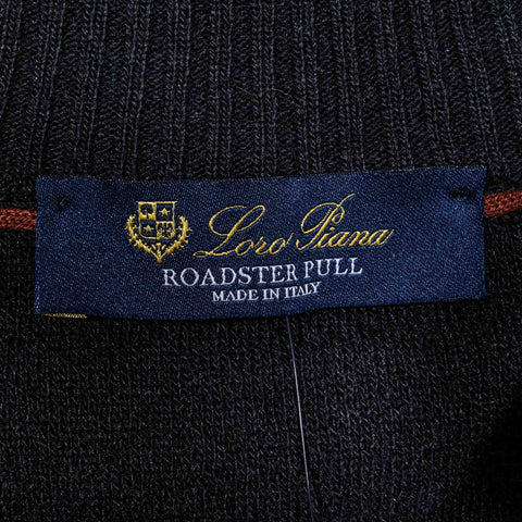 Loro Piana Roadster Pull Cashmere 1/4 Zip Pullover Sweater