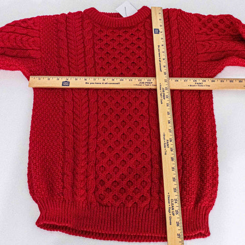 John Molloy Ireland Cable Knit Chunky Fisherman Wool Sweater