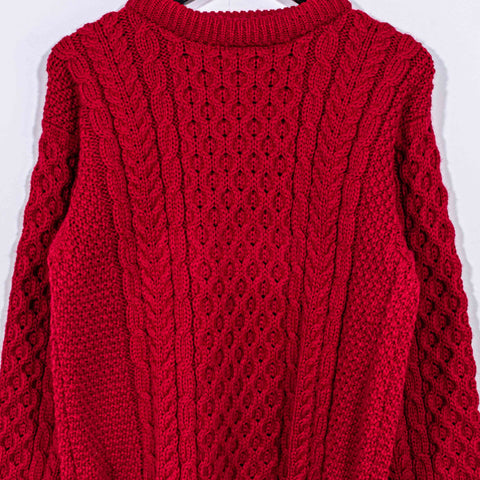 John Molloy Ireland Cable Knit Chunky Fisherman Wool Sweater