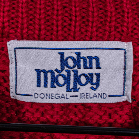 John Molloy Ireland Cable Knit Chunky Fisherman Wool Sweater
