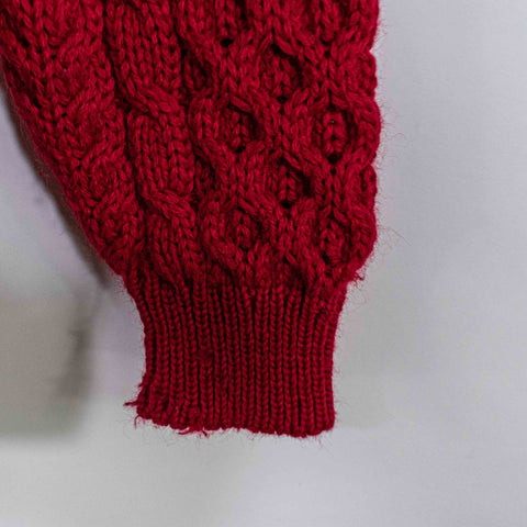 John Molloy Ireland Cable Knit Chunky Fisherman Wool Sweater