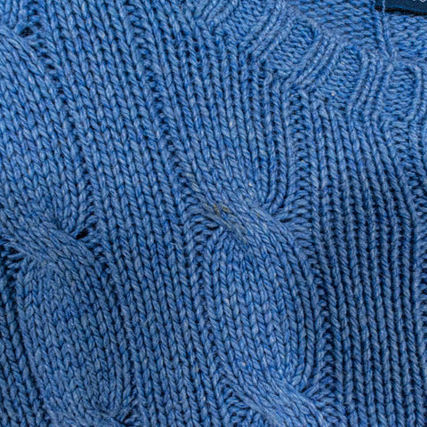 Polo Ralph Lauren Pony Silk Cashmere Cable Knit Fisherman Sweater