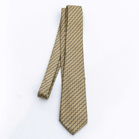 Armani Collezioni Silk Tie Made in Italy Zig Zag Geometric Striped Pattern
