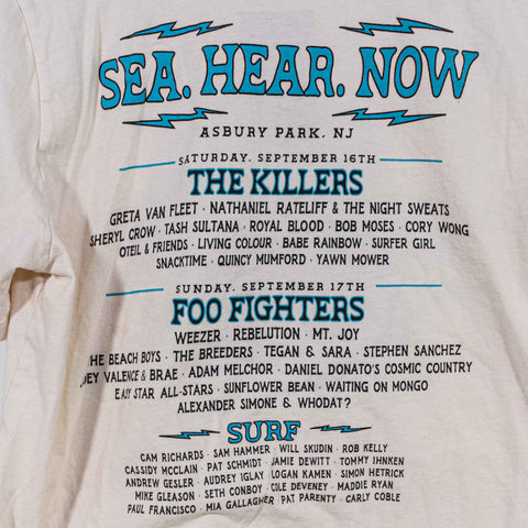 2023 Sea Hear Now Festival T-Shirt The Killers Foo Fighters Asbury Park