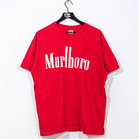 Marlboro Cigarettes Logo Spell Out T-Shirt