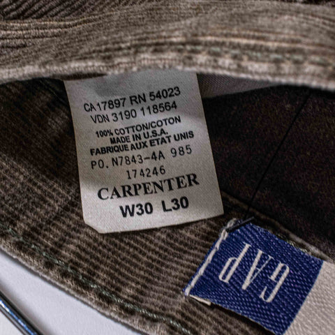 GAP Corduroy Carpenter Pants Made in USA