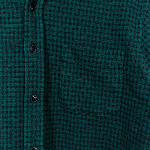 Faherty Legend Sweater Shirt Gingham Plaid Check Forest Charcoal