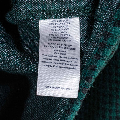Faherty Legend Sweater Shirt Gingham Plaid Check Forest Charcoal