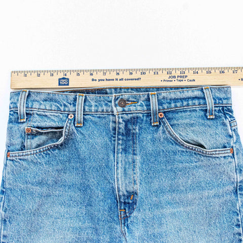 Levis 505 Orange Tab Jeans Faded