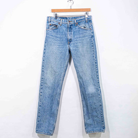 Levis 505 Orange Tab Jeans Faded
