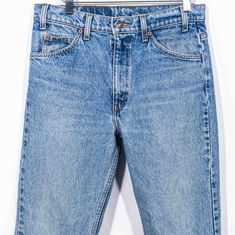 Levis 505 Orange Tab Jeans Faded