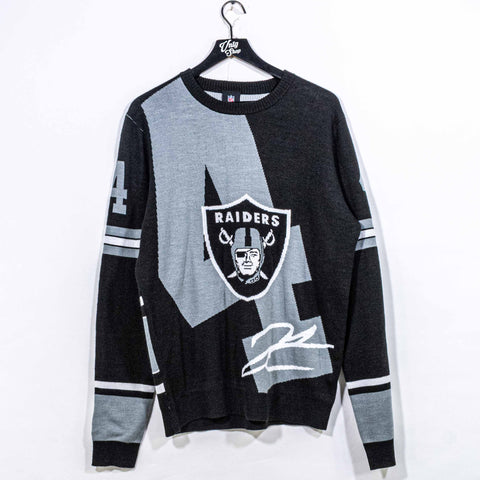 Raiders Derek Carr #4 NFL Team Apparel Knit Sweater