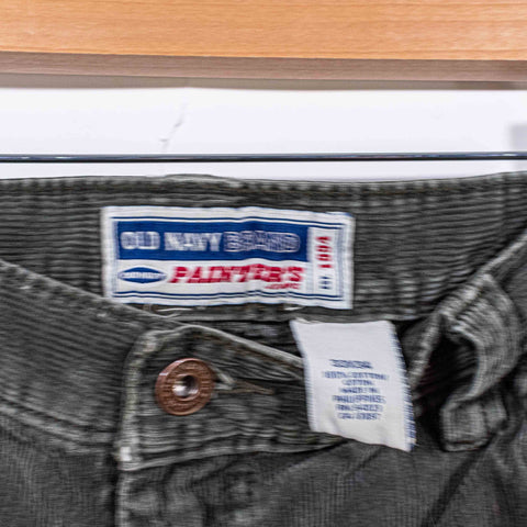 Old Navy Corduroy Carpenter Pants Wide Leg Hammer Loop Baggy