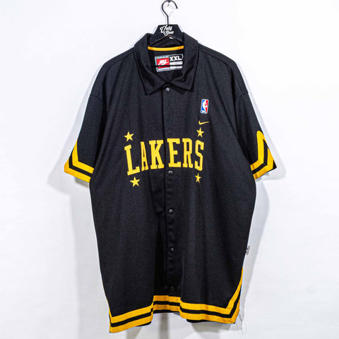 Los Angeles Lakers Nike Rewind 57 Snap Warmup Jersey