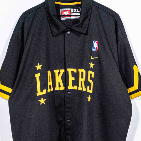 Los Angeles Lakers Nike Rewind 57 Snap Warmup Jersey