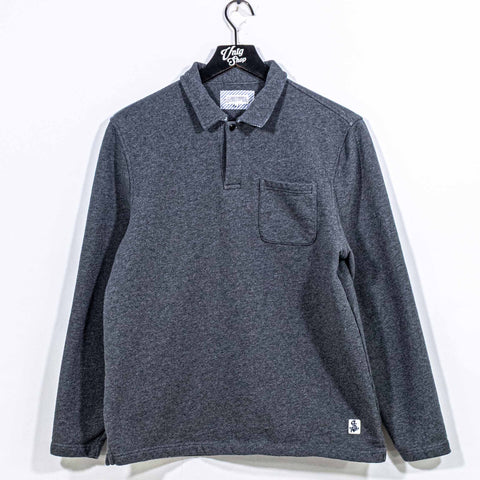 Quaker Marine Supply Acadia Polo Charcoal Heather Loopback Terry