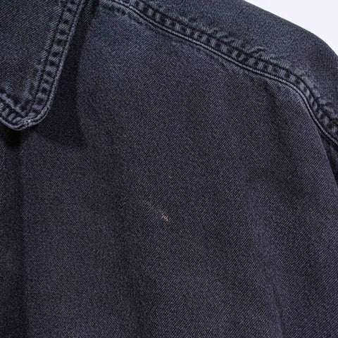 Levis Black Denim Shirt Sun Faded