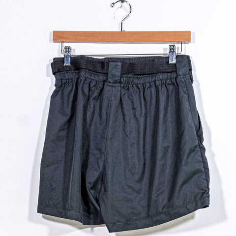 Nike Women Swoosh Woven Belted Shorts DD2095-010 Loose Fit