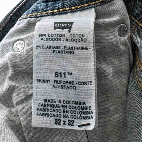 Levis 511 Faded Skinny Jeans
