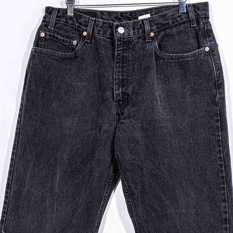 Levis 550 Relaxed Fit Black Denim Jeans