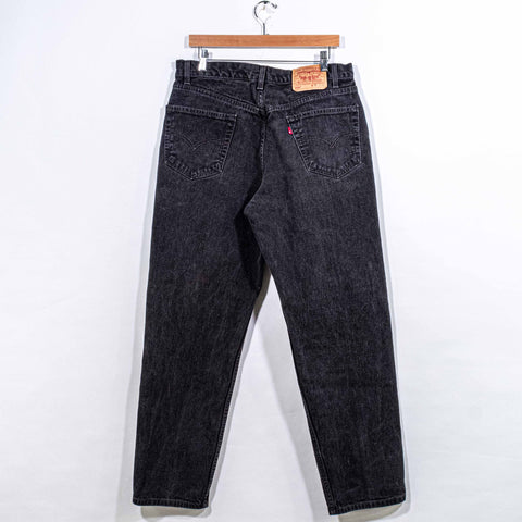 Levis 550 Relaxed Fit Black Denim Jeans