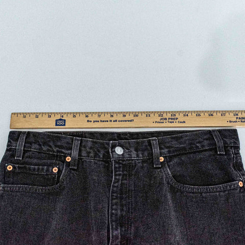 Levis 550 Relaxed Fit Black Denim Jeans
