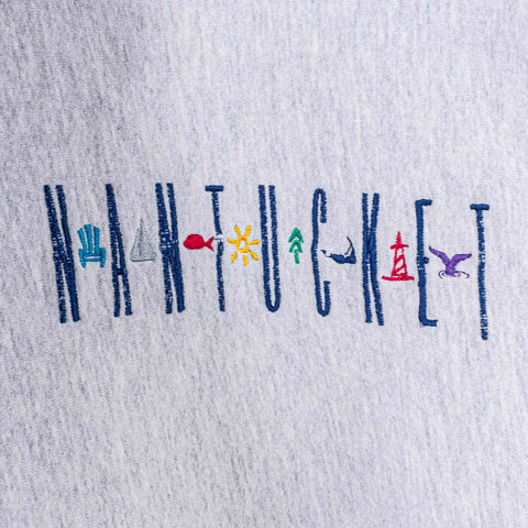 Nantucket Kellsport Weave Style Sweatshirt Mockneck Made in USA