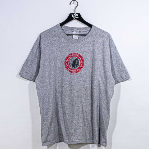 Lacrosse Rubber Mills Company Logo T-Shirt Native American