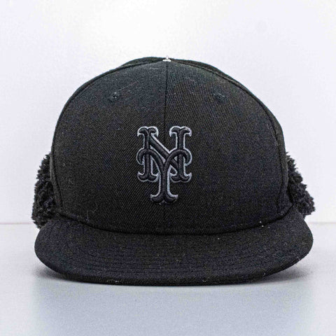 New York Mets New Era Dogear Fitted Hat 7 1/8 Ear Flap