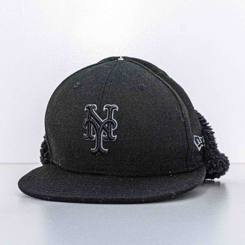 New York Mets New Era Dogear Fitted Hat 7 1/8 Ear Flap