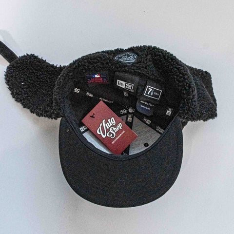 New York Mets New Era Dogear Fitted Hat 7 1/8 Ear Flap
