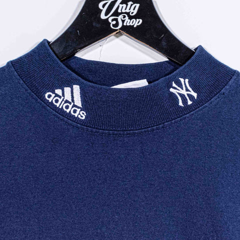 New York Yankees Adidas MLB Mock Neck Turtleneck Shirt Longsleeve