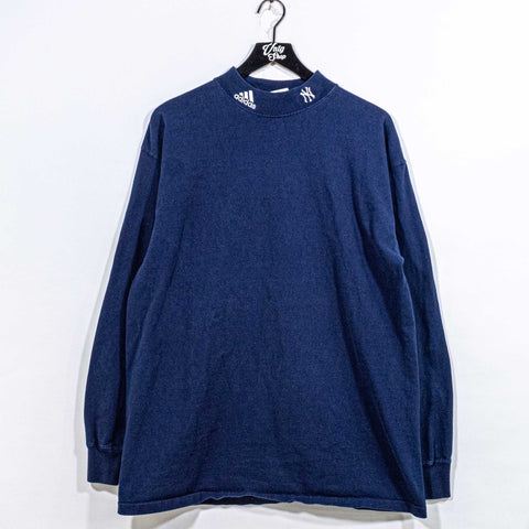 New York Yankees Adidas MLB Mock Neck Turtleneck Shirt Longsleeve