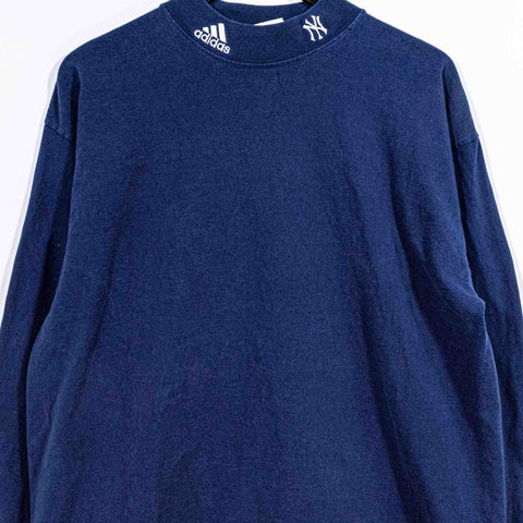 New York Yankees Adidas MLB Mock Neck Turtleneck Shirt Longsleeve