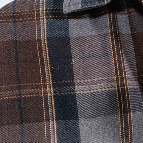 Timberland 1/4 Zip Flannel Shirt Elbow Pads