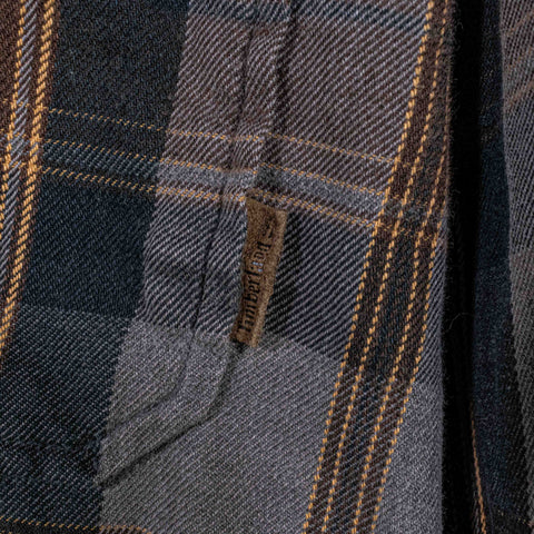 Timberland 1/4 Zip Flannel Shirt Elbow Pads