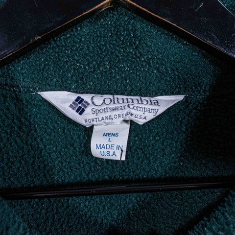 Columbia Zip Fleece Jacket Made in USA