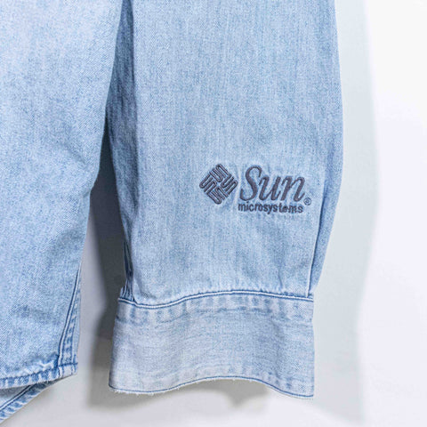 Java Software Sun Microsystems Denim Button Shirt