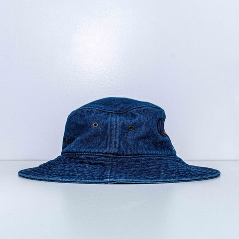 Disney Peace Love Mickey Mouse Denim Bucket Hat