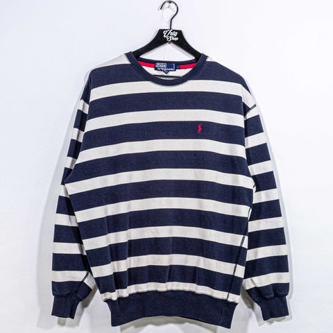 Polo Ralph Lauren Striped Crewneck Sweatshirt Pony