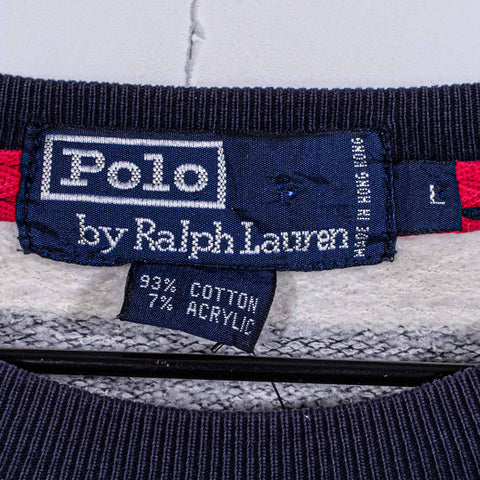 Polo Ralph Lauren Striped Crewneck Sweatshirt Pony