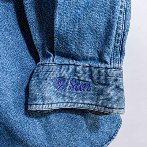 Ultracomputing Sun Microsystems Denim Button Shirt
