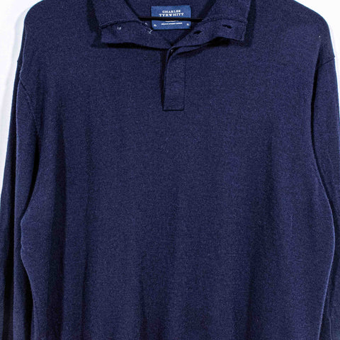 Charles Tyrwhitt Weekend Merino Wool Sweater Button