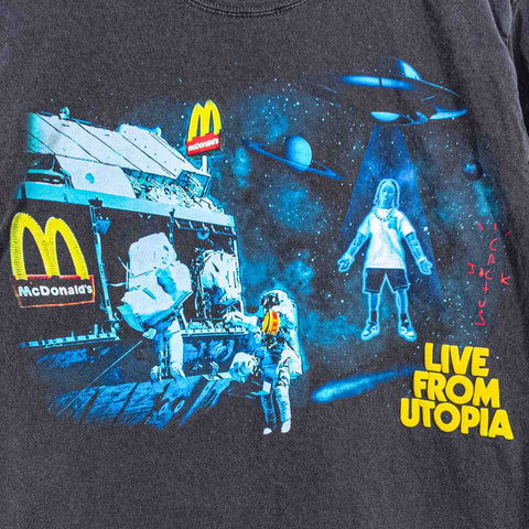 Cactus Jack Travis Scott Mcdonalds T-Shirt Live from Utopia